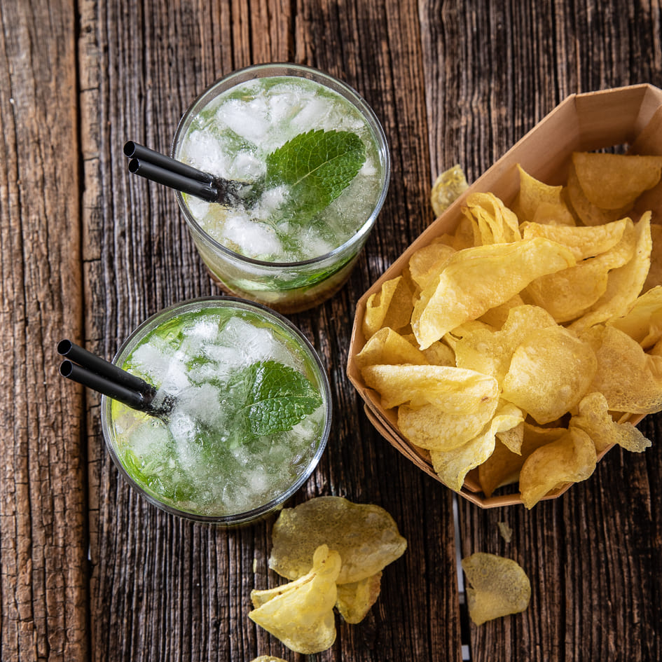 Patate fritte San Nicasio e mojito