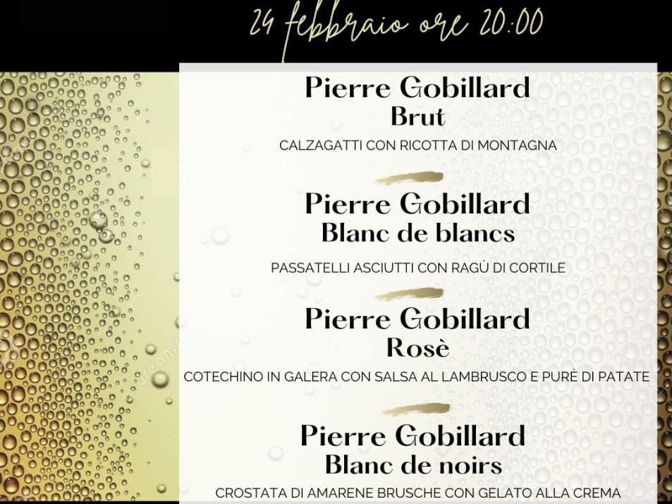 Serata degustazione "Champagne" - Pierre Gobillard